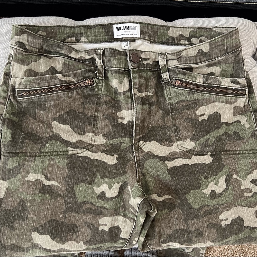 William Rast Camouflage Cargo Jeans
